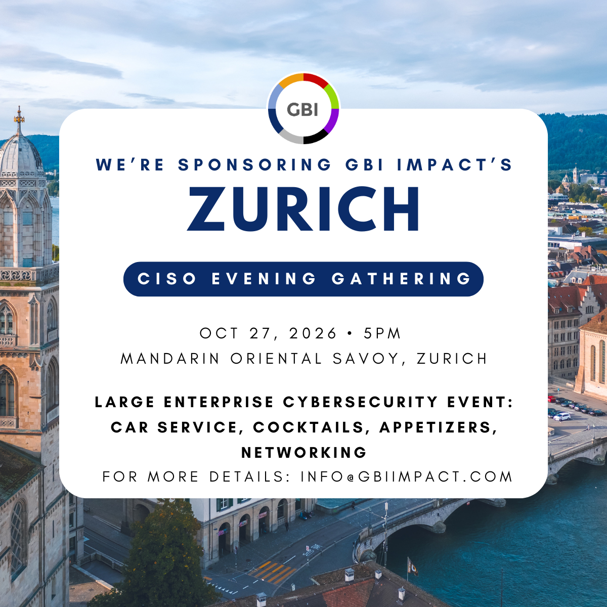 GBI Impact's Zurich CISO Evening Gathering